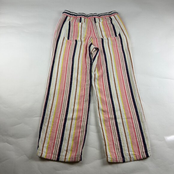 Old Navy Bright Stripe Linen Blend Wide Leg Lounge Pant S - Picture 5 of 6